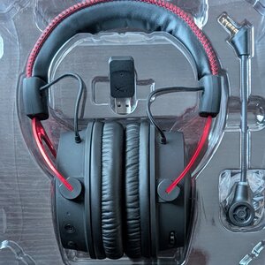 HyperX Cloud Alpha Wireless Over Ear Gaming Headset με σύνδεση USB Black/Red