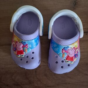 Crocs Peppa Pig Παιδικά Ανατομικά Σαμπό Θαλάσσης Μωβ 207915-530