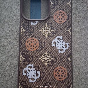 Guess Peony Back Cover Πλαστικό Καφέ (iPhone 16 Pro Max) GUHMP16XP4PWPW