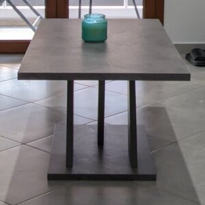 Rectangular Central Coffee Table Marcello Wooden Anthracite L110xW55xH48cm GP028-0073,2