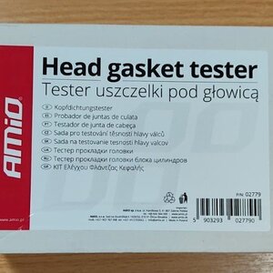 Amio Κιτ Ελέγχου Διαρροής Φλάντζας Κεφαλής Head Gasket Tester 10ml 02779