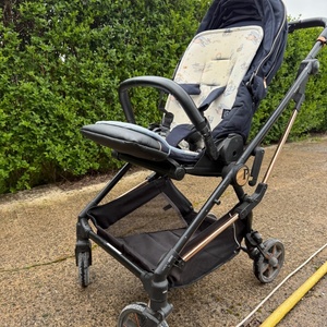 Peg Perego Vivace Ρυθμιζόμενο Καρότσι Μωρού Kατάλληλο για Nεογέννητο Blue Shine 9.4kg 02827RO51PL31