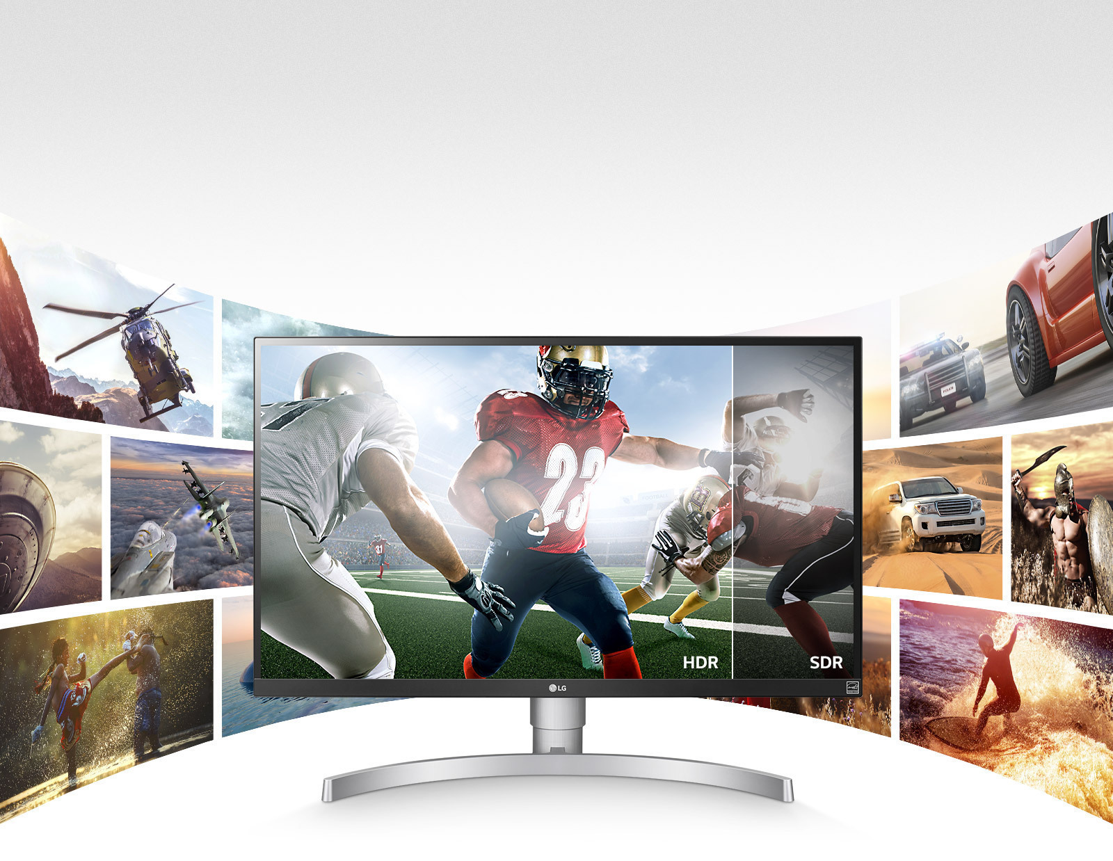 LG 27UL650-W: 27 Inch 4K UHD IPS LED Monitor with VESA DisplayHDR 400 (27″ Diagonal)