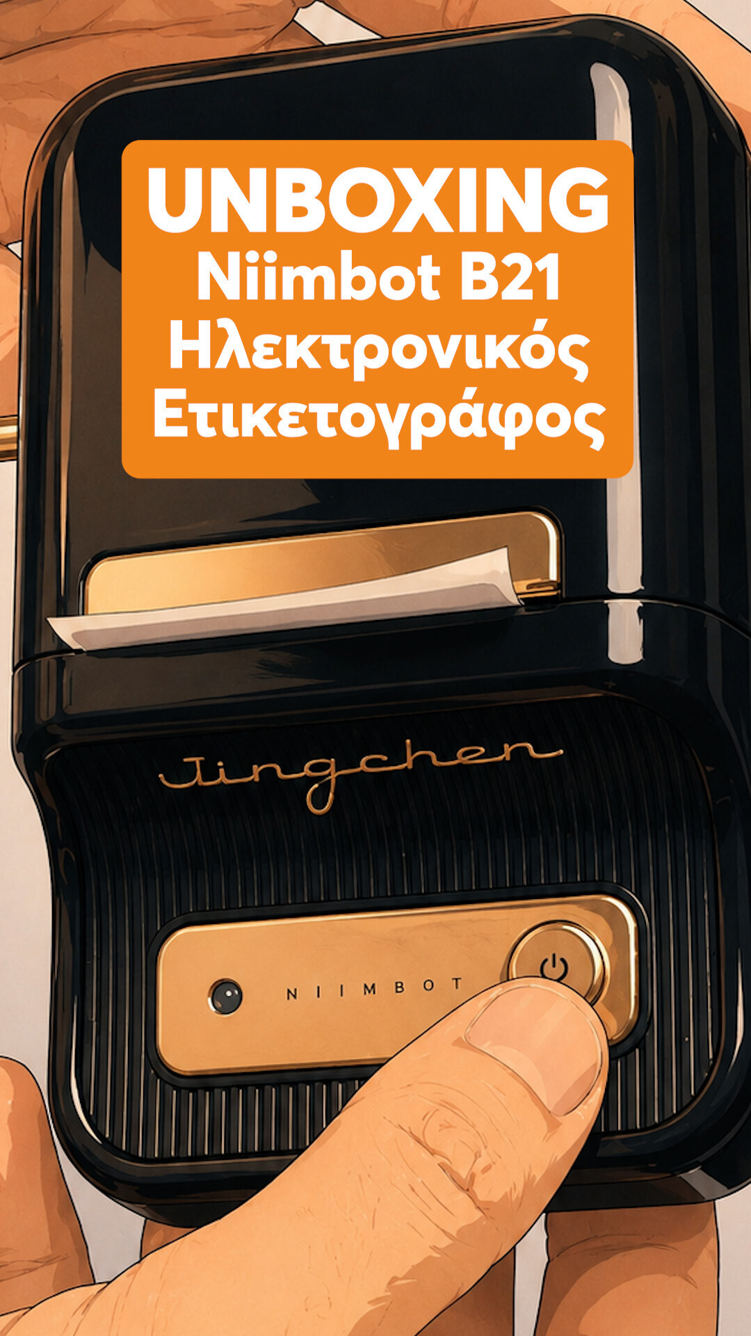 Niimbot 95 Αυτοκόλλητες Ετικέτες σε Ρολό για Εκτυπωτή Ετικετών 50x80mm 95τμχ