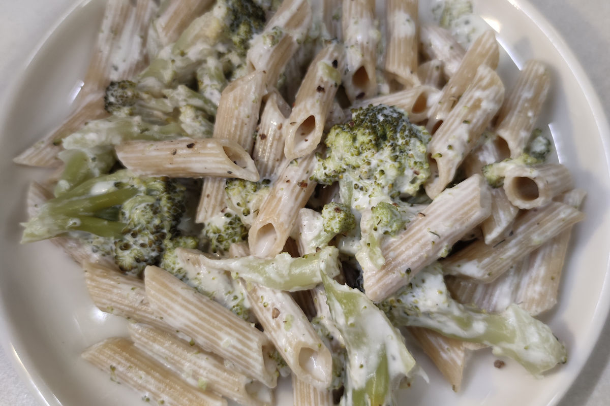 Healthy recipe for white penne