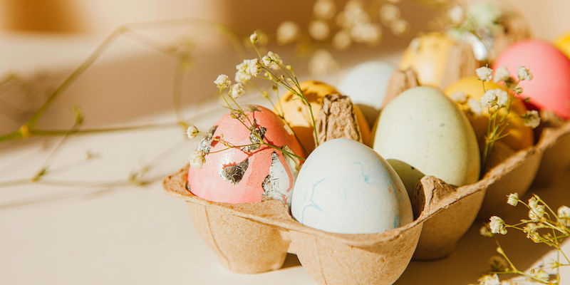 Recipe for dyeing Easter eggs