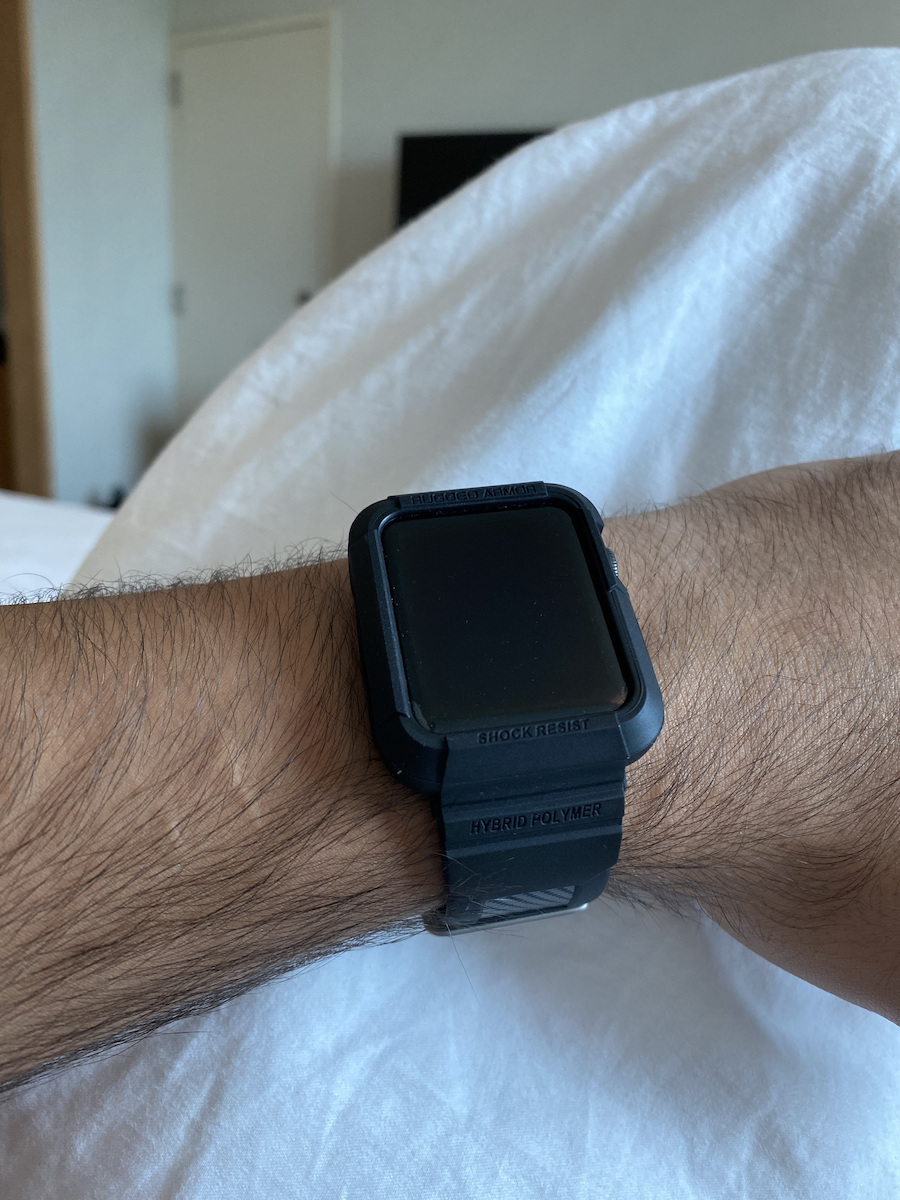 Spigen Rugged Armor Pro Carcasă de Silicon în culoarea Albastru pentru Apple Watch 10 42mm
