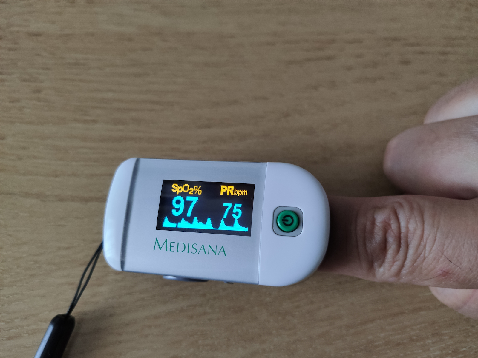 Medisana PM 100 Pulse Fingertip Pulse Oximeter Gray