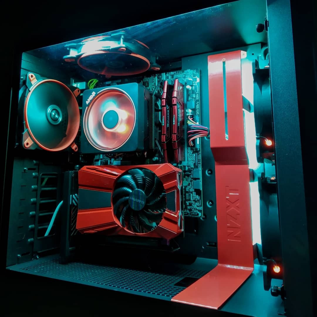 NZXT H510 Gaming Midi Tower Κουτί Υπολογιστή με Πλαϊνό Παράθυρο Κόκκινο