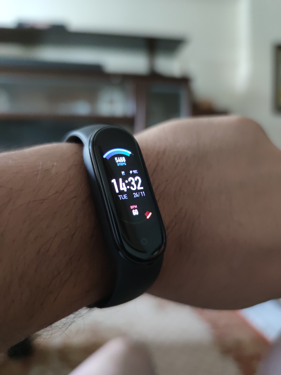Xiaomi Mi Smart Band 5 Wasserdicht mit Pulsmesser Schwarz Schwarz