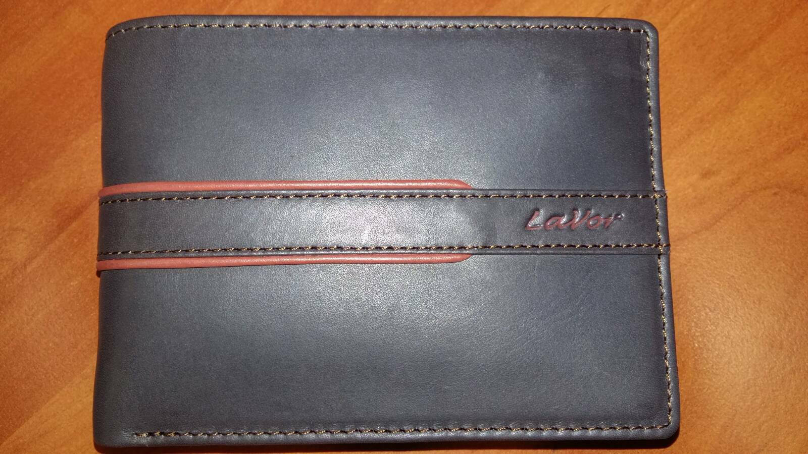 Leather Men's Wallet with RFID Black/Brown