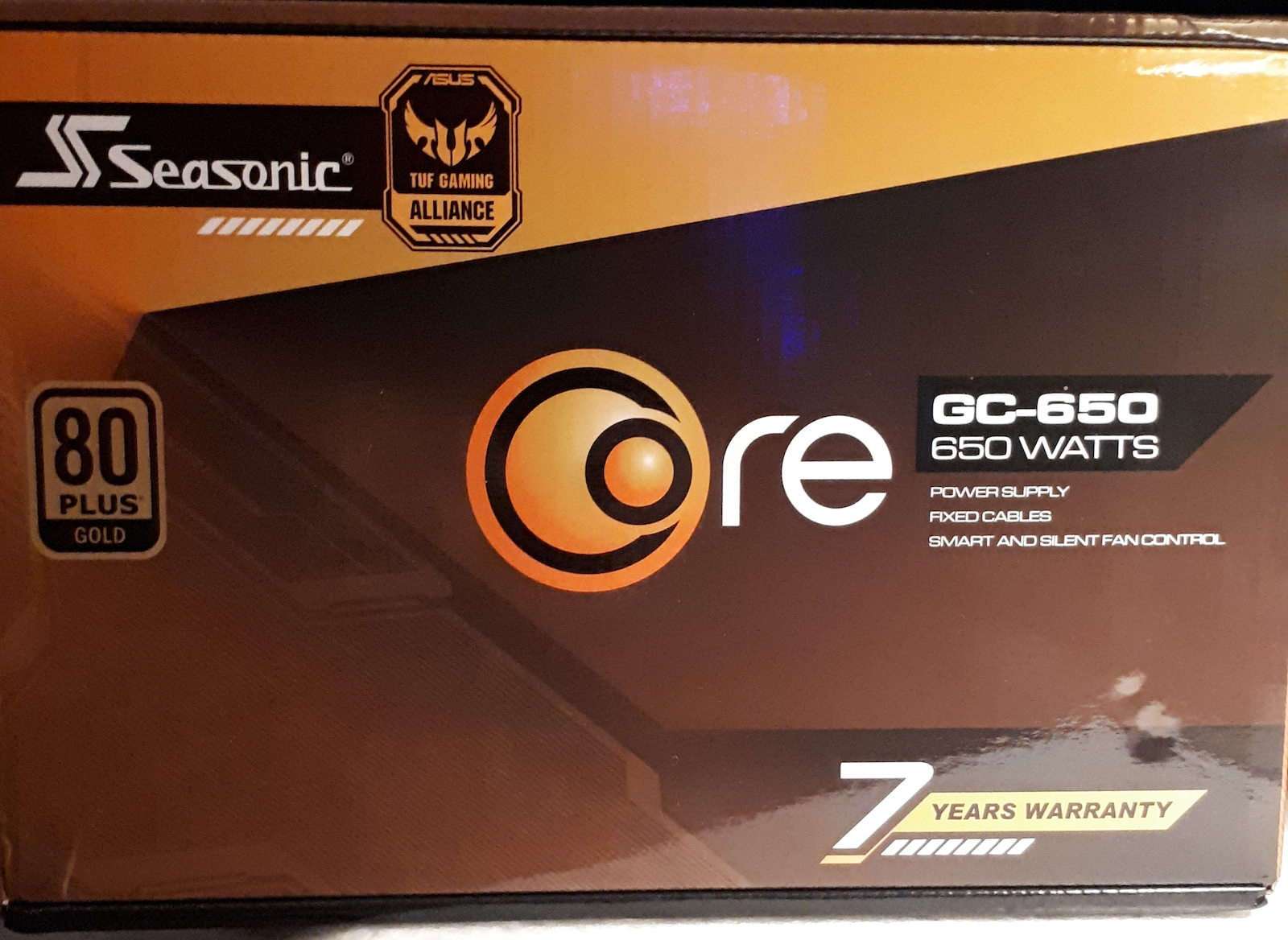 Seasonic Core GC 650W Μαύρο Τροφοδοτικό Υπολογιστή Full Wired 80 Plus Gold