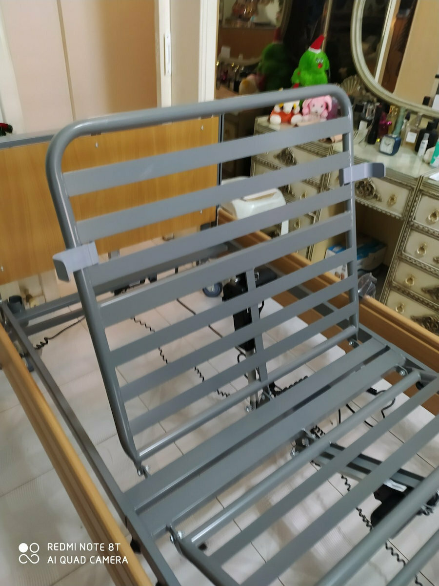 TekVor Care Ecofit S Electric Poliedru Pat de spital cu Postat pe / Bara laterală / Roți / Frâne