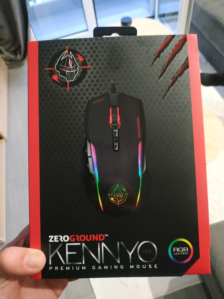 Zeroground Kennyo 2.0 RGB Gaming Ποντίκι 7200 DPI Μαύρο