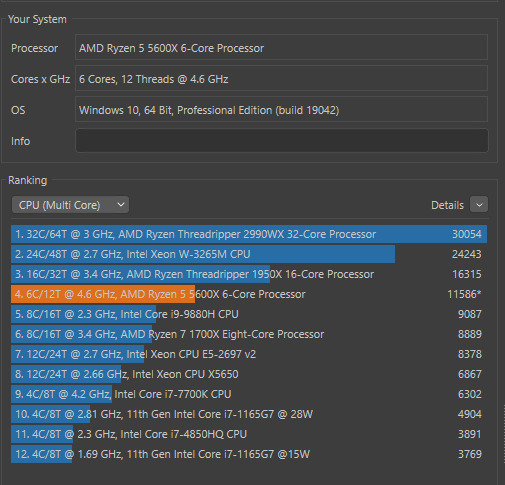 AMD Ryzen 5 5600X 3.7GHz Επεξεργαστής 6 Πυρήνων για Socket AM4 Tray
