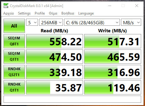 Crucial MX500 SSD 500GB τύπου 2.5'' με σύνδεση SATA III CT500MX500SSD1