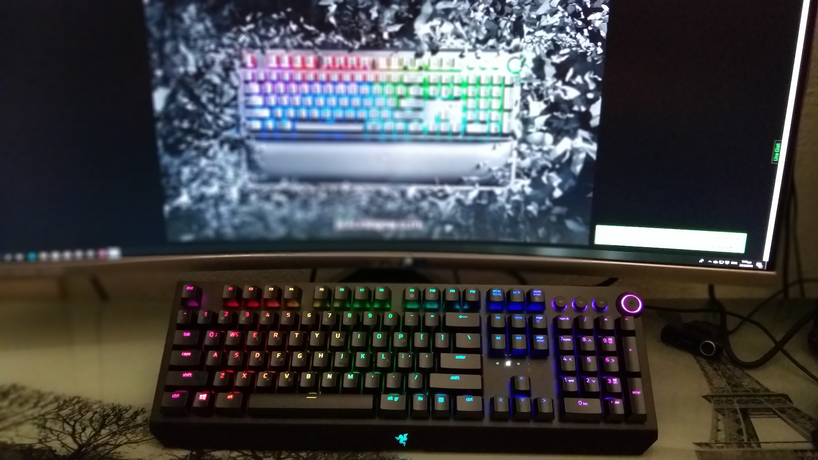 Razer Blackwidow Chroma Elite (Razer Green) Πληκτρολόγιο Ελληνικό