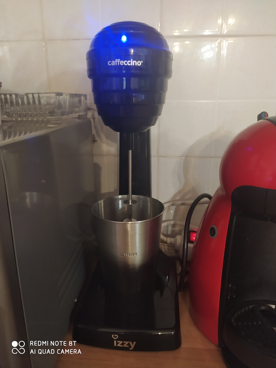 Izzy Caffeccino F-120 Milk Frother Tabletop 120W with 2 Speed Level Black