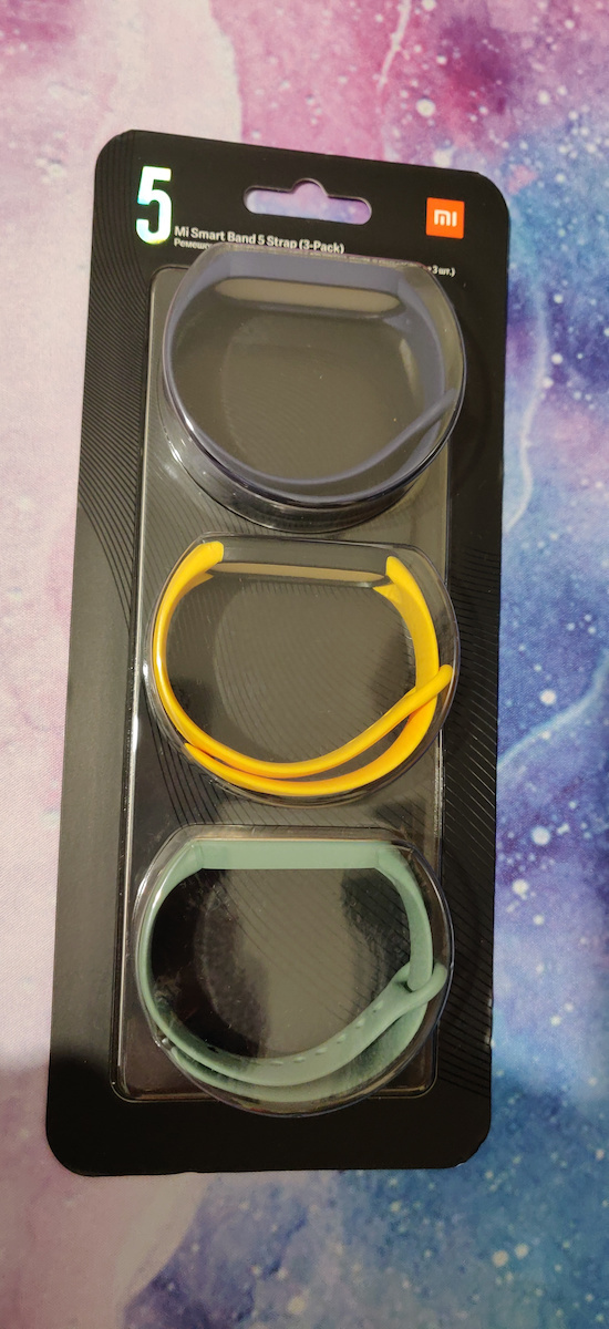 Xiaomi Strap Silicone with Pin Blue / Yellow / Mint Green (Mi Smart Band 5/Mi Smart Band 6)
