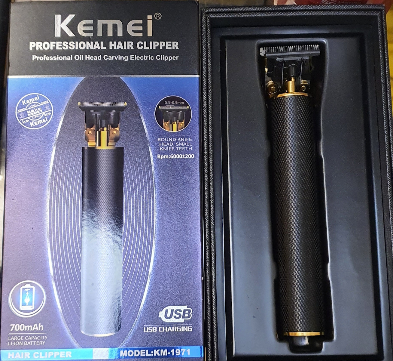 Kemei Trimmer Μηχανή Επαναφορτιζόμενη KM-1971
