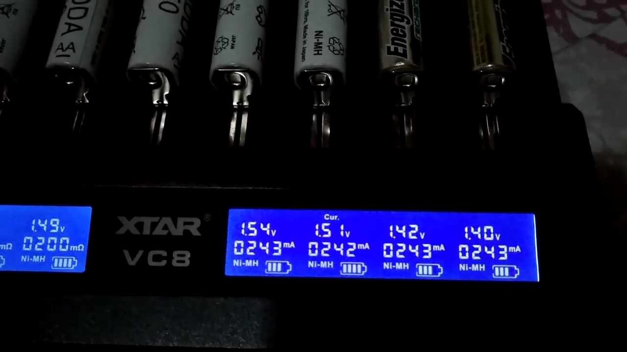 XTAR VC4 USB Φορτιστής 4 Μπαταριών Li-ion/Ni-MH Μεγέθους AA/AAA/D/18650