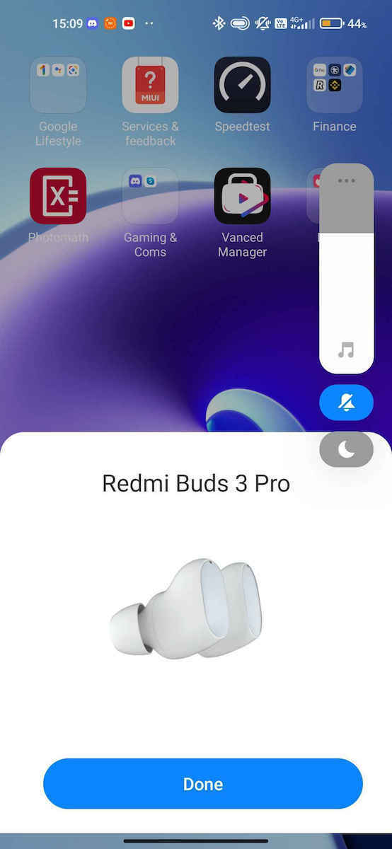 Xiaomi Redmi Buds 3 Pro Bluetooth Handsfree Ακουστικά με Αντοχή στον Ιδρώτα και Θήκη Φόρτισης Glacier Gray