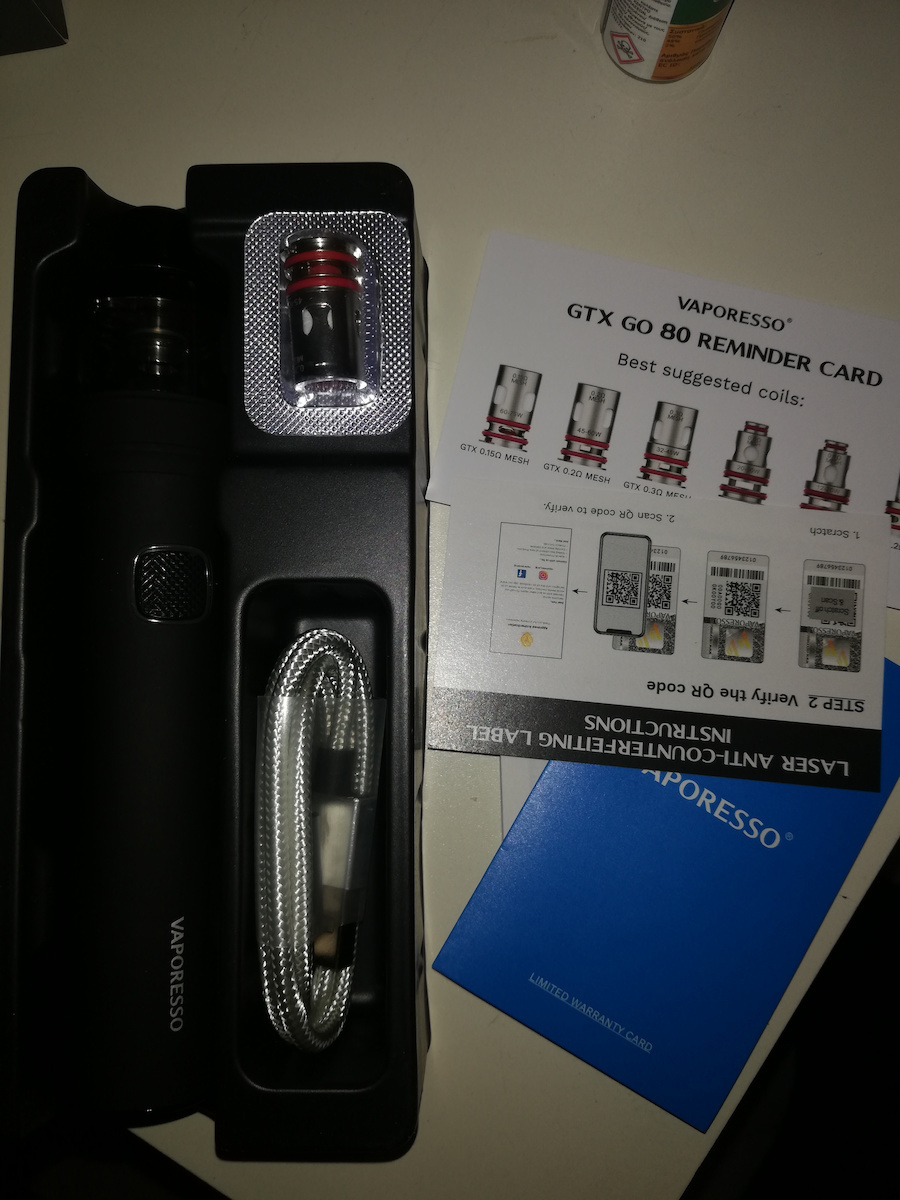 Vaporesso GTX GO 80 Pod-Bausatz 5ml mit eingebauter Batterie 3000mAh Blue