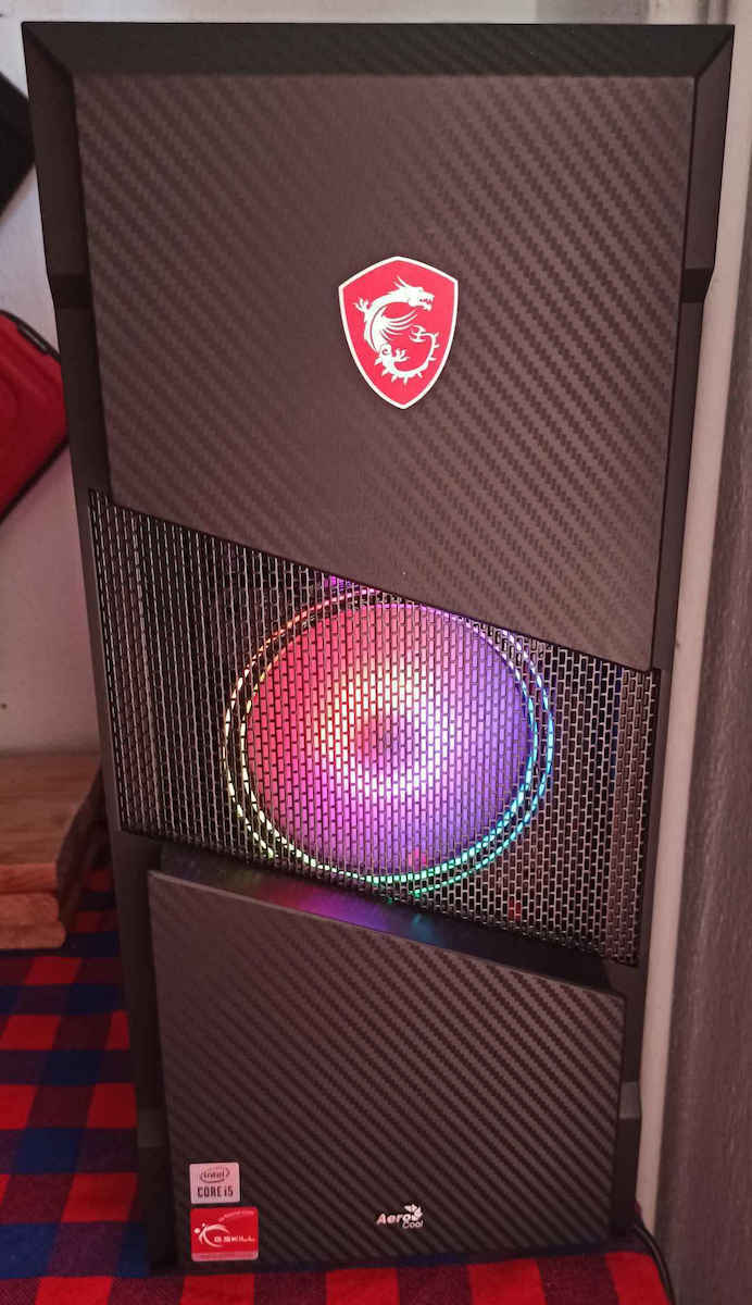 Aerocool Menace Saturn RGB Gaming Midi Tower Κουτί Υπολογιστή με Πλαϊνό Παράθυρο Μαύρο