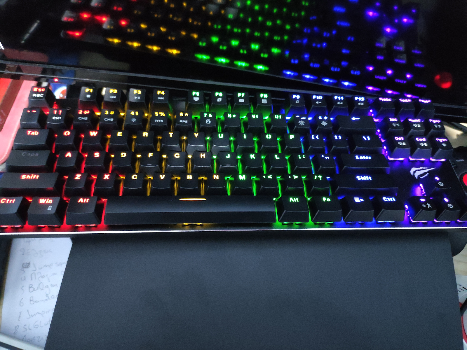 Havit KB435L Gaming Μηχανικό Πληκτρολόγιο Tenkeyless με Custom διακόπτες και RGB φωτισμό (Αγγλικό US)