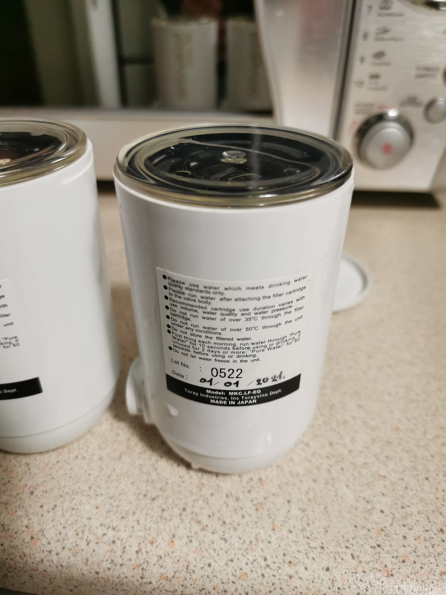 Toray Water Filter Replacement for Faucet made of Activated Carbon 0.1 μm