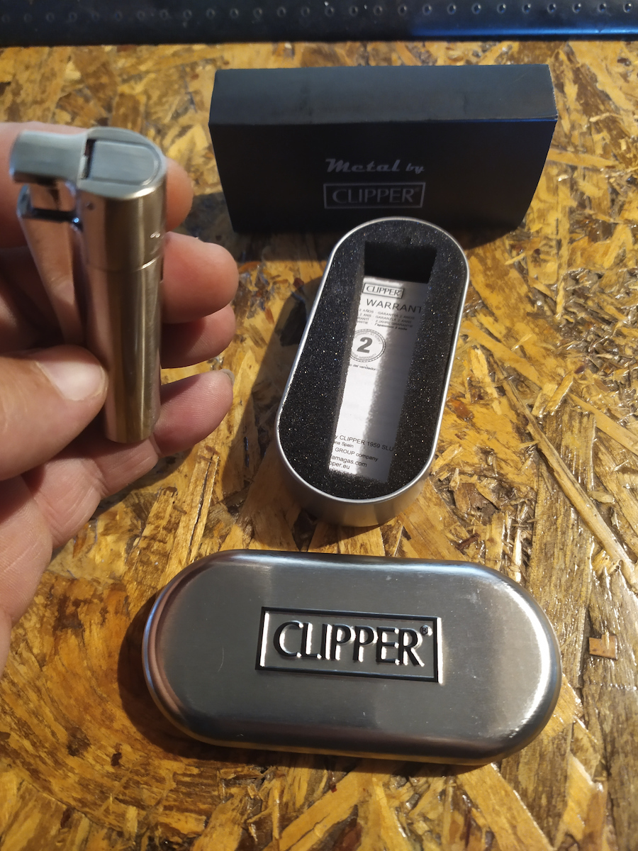 Clipper Jet Flame Αντιανεμικός Αναπτήρας Φλόγας Τύπου Jet σε Ασημί χρώμα