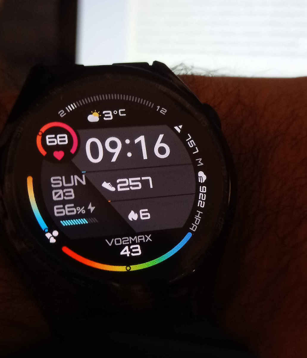 Huawei Watch GT 3 Active Stainless Steel 46mm Αδιάβροχο με Παλμογράφο (Μαύρο)