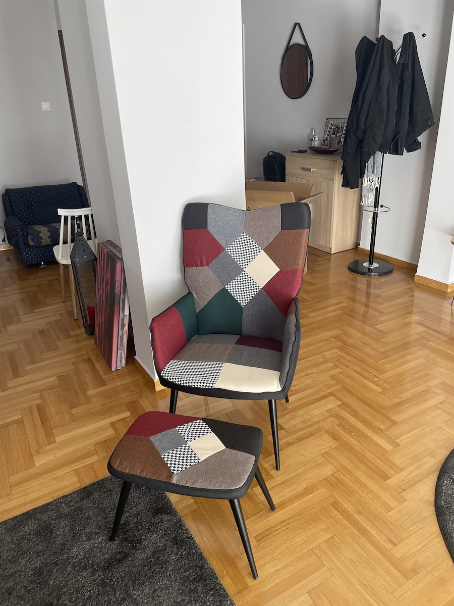 cu Puf Patchwork 61x70x96.5cm