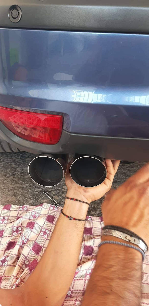 Exhaust Muffler for Universal Διπλή Inox 62mm