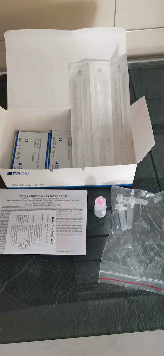Boson Rapid SARS-CoV-2 Antigen Test 1pcs Self-Diagnostic Test for Rapid Detection Antigens with Nasal Sample