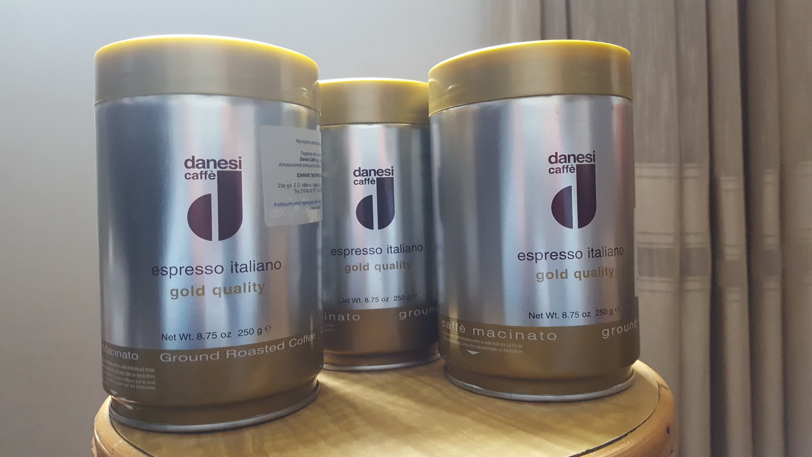 Danesi Espresso Kaffee Arabica Gold Gemahlen 250gr