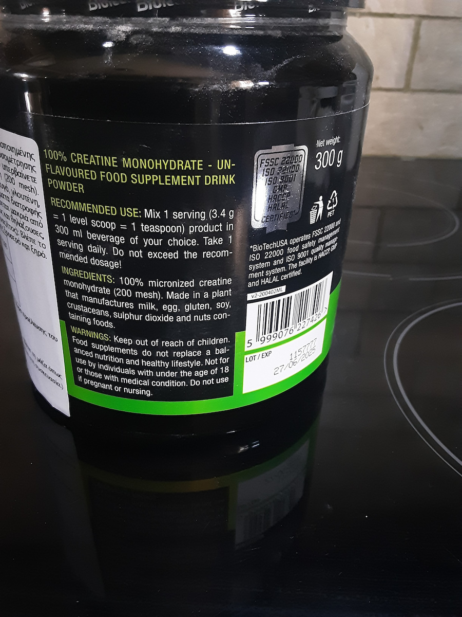 Biotech USA 100% Creatine Monohydrate Pineapple Mango 300gr