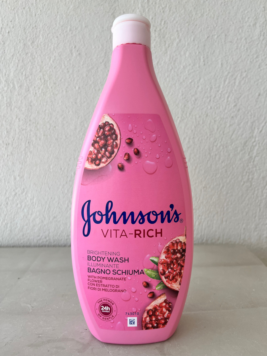 Johnson's Body Care Vita Rich Αφρόλουτρο σε Gel με Βρώμη & Άρωμα Ρόδι 750ml