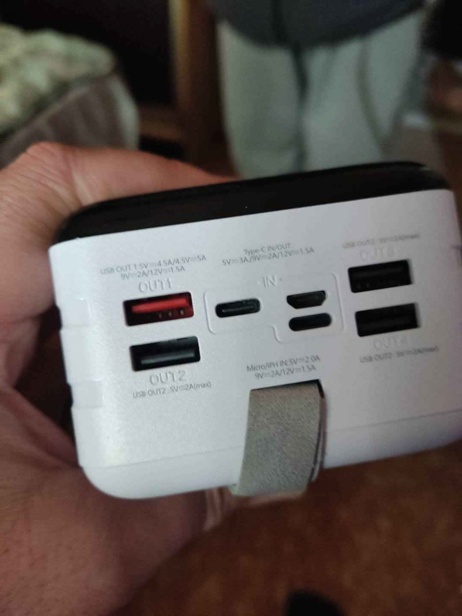 Remax RPP-173 Power Bank 60000mAh 22.5W with 4 USB-A Ports and USB-C Port Black