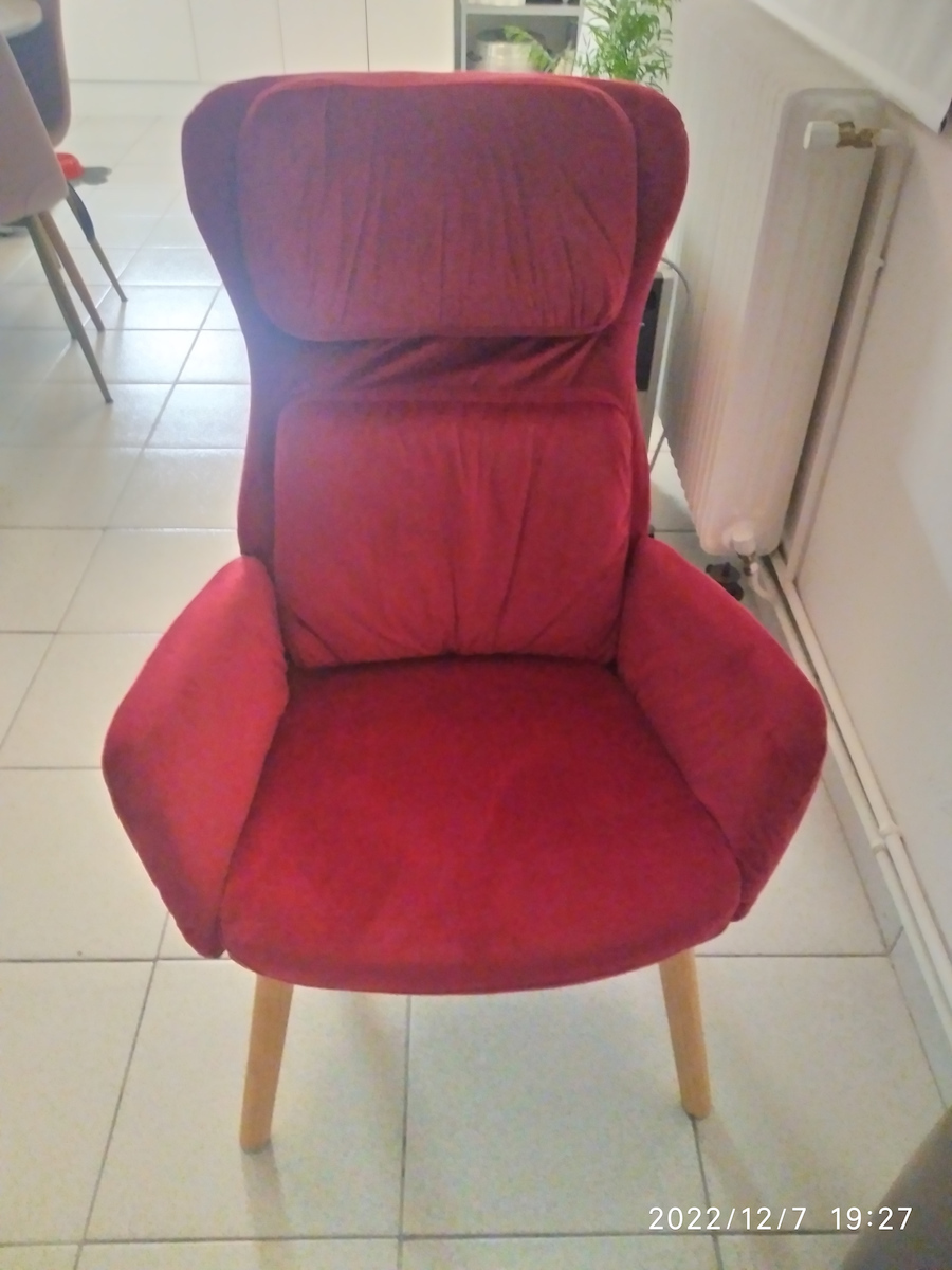 Кадифен Бордо 70x77x98см