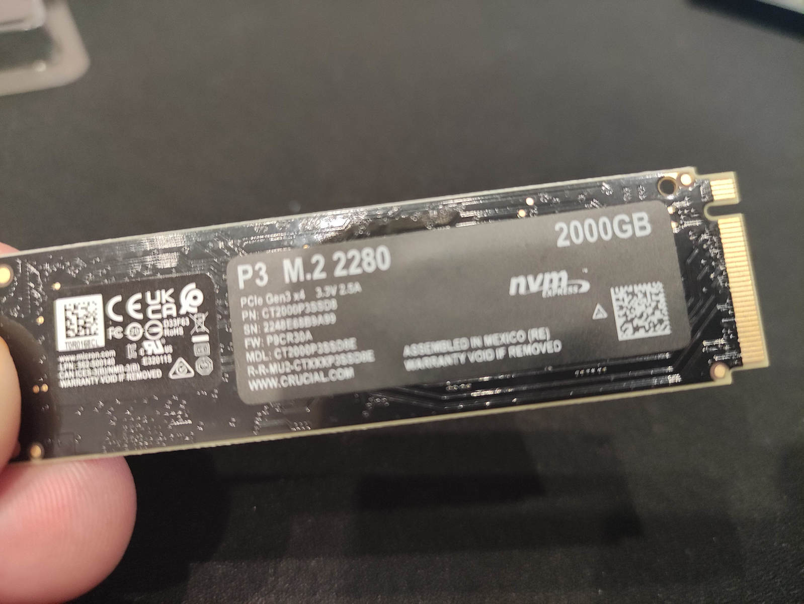 Crucial P3 SSD 4TB M.2 NVMe PCI Express 3.0 CT4000P3SSD8 | Skroutz.gr
