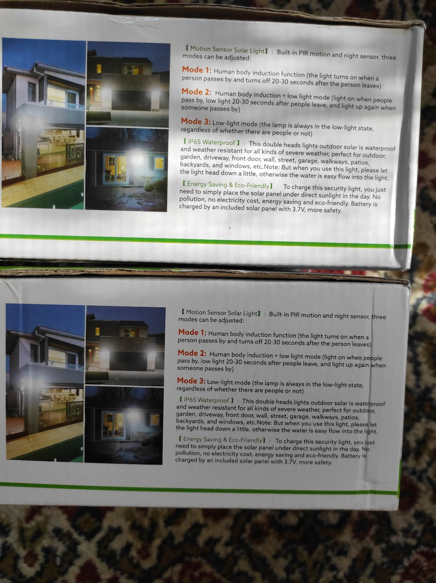 Wall Mounted Solar Light 1500lm Cold White 6000K with Motion Sensor and Photocell IP65 21cmx17cmcm