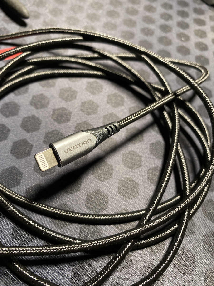 Vention Braided USB-A to Lightning Cable Γκρι 2m (LABHH)