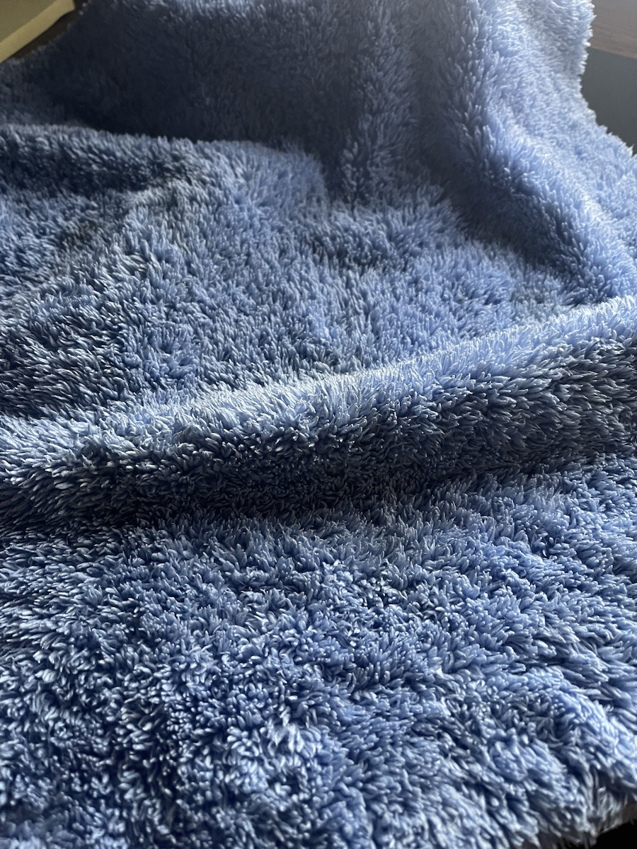 Finopads Super Soft Detailing MF75 Cloth Microfiber Cleaning Car 500gsm Blue 40x40cm