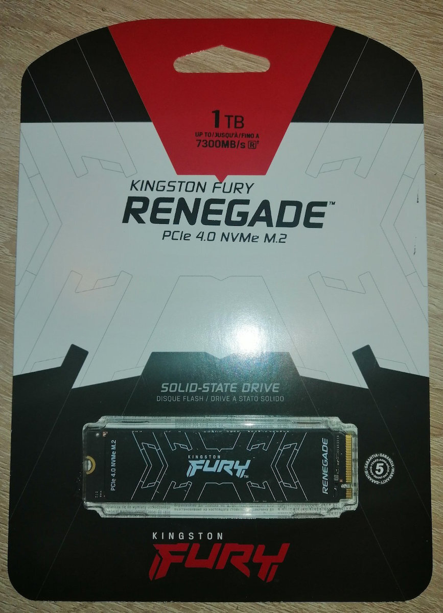 SSD Gamer Kingston Fury Renegade, 500GB, M.2 2280, PCIe 4.0 NVMe, 7300MB/s  - 3900MB/s - SFYRS/500G - Cavuca: a loja de informática campeã!