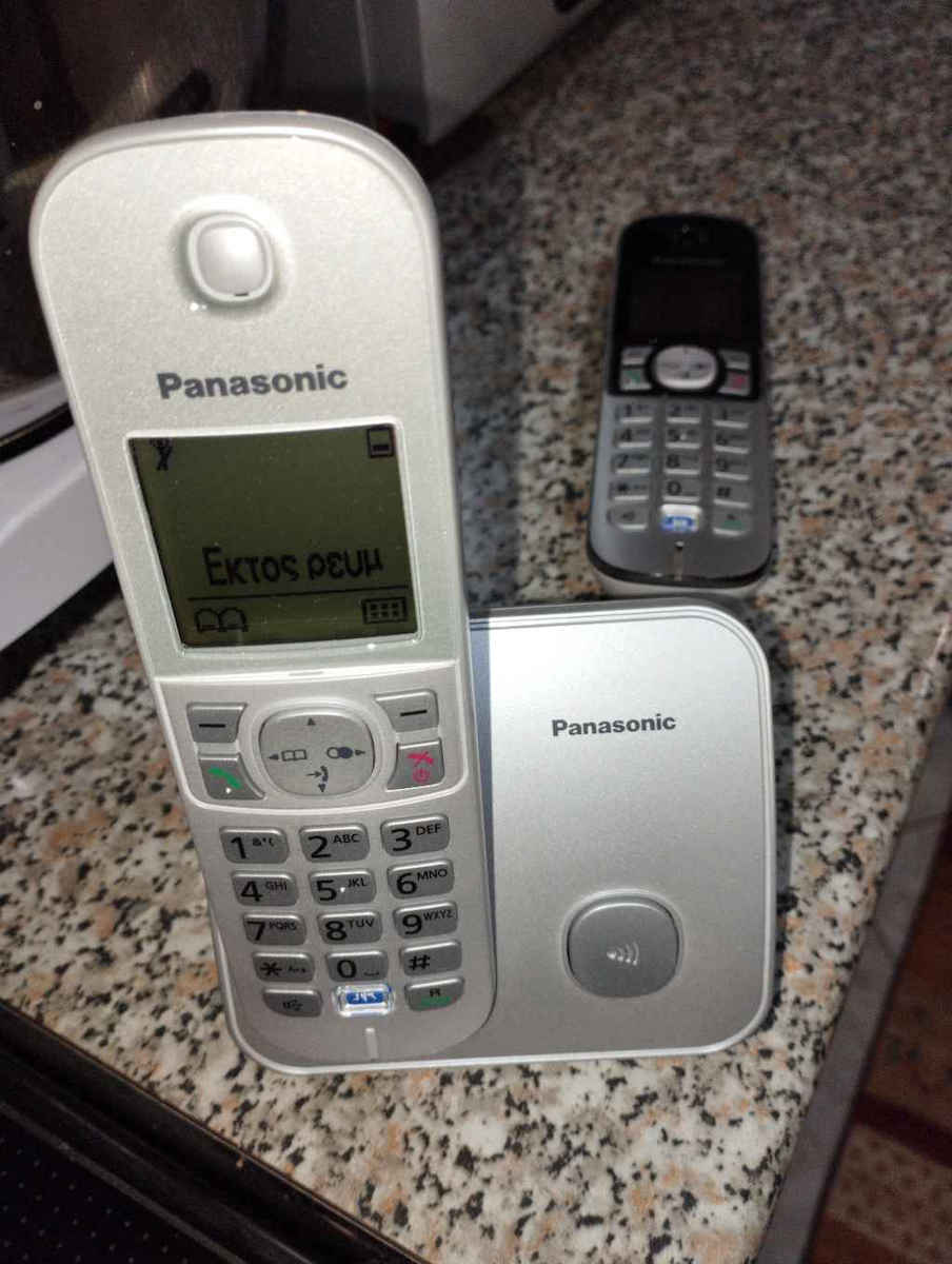 Panasonic KX-TG6811 Ασύρματο Τηλέφωνο με Ελληνικό Μενού Μαύρο