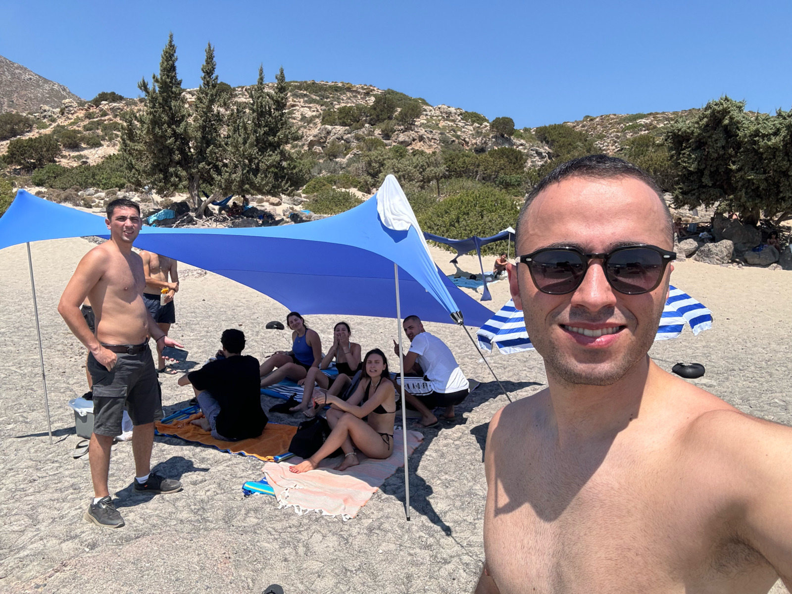 Τέντα Παραλίας Beach Tent Neso Grande Rainbow 2.75x2.75