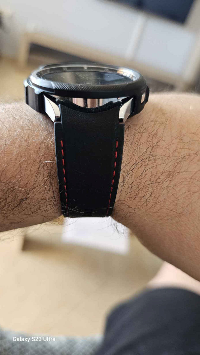 Armband Silikon με Ραφές (Galaxy Watch4/5/6/7/FE/4 Classic/6 Classic/5 Pro)
