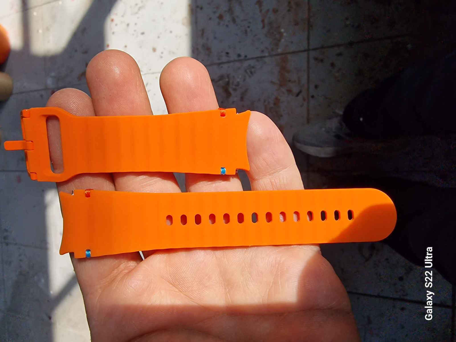 20 Mm Silicone Strap Thd Compatible Samsung Galaxy Watch 7 Galaxy Watch 6 Orange