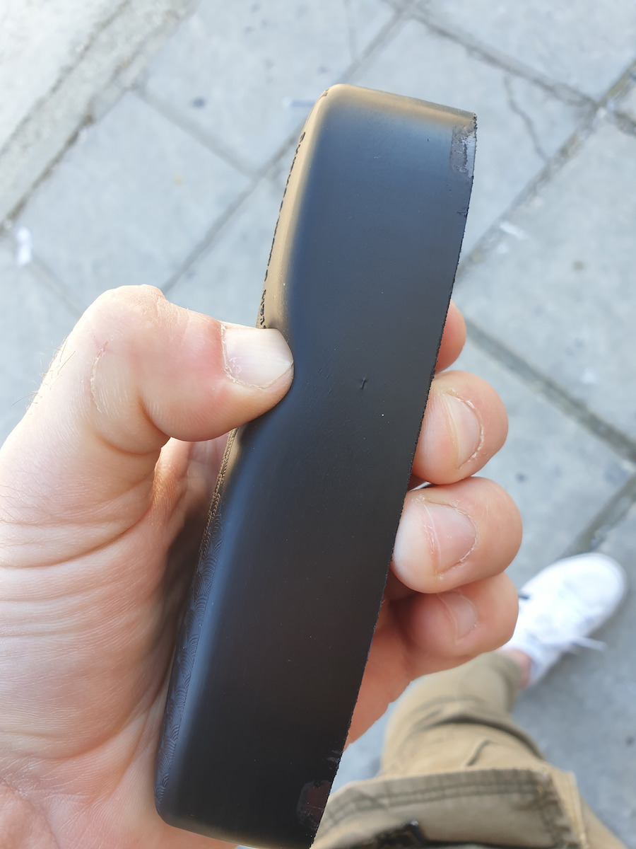 Cervellati Microcell H32 Talpă pentru înlocuirea patului armă Placă de spate moale neagră de 32 mm